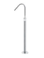 Load image into Gallery viewer, Round Freestanding Bath Spout and Hand Shower - Polished Chrome