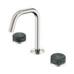 Load image into Gallery viewer, Serenity Basin Set Edge Spout With Verde Alpi Handle Brushed Nickel