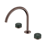 Load image into Gallery viewer, Serenity Bath/Kitchen Set Arc Spout With Verde Alpi Handle Brushed Bronze