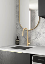 Load image into Gallery viewer, Laundry Kit 1305A Byron/Bondi Black Oak with Natural Carrara Marble Top