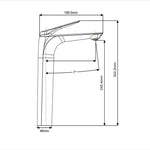 Load image into Gallery viewer, AU Series Chrome Tall Basin Mixer