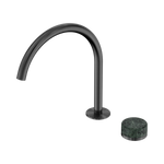 Load image into Gallery viewer, Serenity Progressive Bath/Kitchen Mixer Arc Spout With Verde Alpi Handle Gun Metal