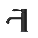 Load image into Gallery viewer, YORK STRAIGHT BASIN MIXER WITH METAL LEVER MATTE BLACK