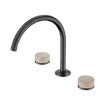 Load image into Gallery viewer, Serenity Bath/Kitchen Set Arc Spout With Rome Travertine Handle Gun Metal