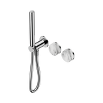 Load image into Gallery viewer, Serenity Progressive Shower System With Arabescato Corchia Handle And Slim Shower Chrome