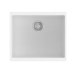 Load image into Gallery viewer, White Carysil Enigma N100S Granite Single Bowl Stone Kitchen Sink 530*460*200mm