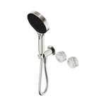 Load image into Gallery viewer, Serenity Progressive Shower System With Arabescato Corchia Handle And Serenity Hand Shower Brushed Nickel
