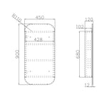 Load image into Gallery viewer, Newport 900x450 Shaving Cabinet