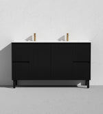 Load image into Gallery viewer, Crete Modern Floorstanding Vanity Matte Black