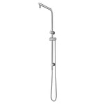 Load image into Gallery viewer, Round Chrome Shower Station(Right Angle) without Shower Head and Handheld Shower(Stainless Steel Hose)