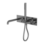 Load image into Gallery viewer, KARA PROGRESSIVE SHOWER SYSTEM WITH SPOUT 230MM GUN METAL