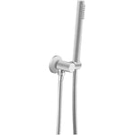 Load image into Gallery viewer, Round Brushed Nickel Shower Rail with Handheld Shower(Stainless Steel Hose)