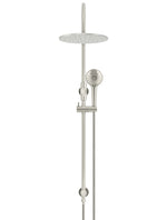 Load image into Gallery viewer, 300mm Round Overhead Shower Rail, Three Function Hand Shower - PVD Brushed Nickel