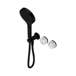 Load image into Gallery viewer, Serenity Progressive Shower System With Arabescato Corchia Handle And Serenity Hand Shower Matte Black