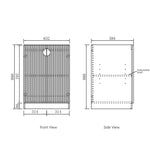 Load image into Gallery viewer, Marlo Laundry 630 Fluted Black Base Cabinet