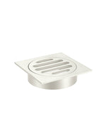 Load image into Gallery viewer, Square Floor Grate Shower Drain 80mm outlet - Brushed Nickel