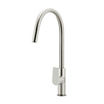 Load image into Gallery viewer, Round Paddle Piccola Pull Out Kitchen Mixer Tap - PVD Brushed Nickel