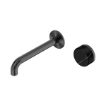 Load image into Gallery viewer, Serenity Progressive Wall Basin Mixer 160mm Spout With Marquina Black Handle Gun Metal