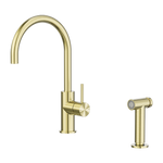 Load image into Gallery viewer, Zen SS316L Kitchen Mixer With Hand Spray Brushed Gold