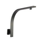 Load image into Gallery viewer, Square Gun Metal Grey Gooseneck Wall Mounted Shower Arm