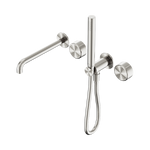 Load image into Gallery viewer, Serenity Progressive Shower System With Spout With Metal Handle And Slim Shower Brushed Nickel