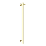 Load image into Gallery viewer, HEATED VERTICAL TOWEL RAIL BRUSHED GOLD