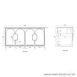 Load image into Gallery viewer, Laguna Black American Oak Wall Hung Vanity