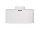 Load image into Gallery viewer, Agena Modern Fluted Wall Hung Vanity Matte White