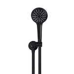 Load image into Gallery viewer, Round Hand Shower on Swivel Bracket - Matte Black