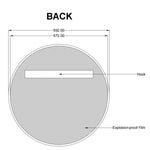 Load image into Gallery viewer, 600mm Brushed Nickel Framed Mirror