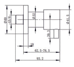 Load image into Gallery viewer, Round Brushed Nickel Shower Wall Taps