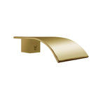 Load image into Gallery viewer, Brushed Brass Waterfall Bathtub/Basin Wall Spout