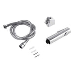 Load image into Gallery viewer, Round Chrome ABS Toilet Bidet Spray Kit with Stainless Steel Hose