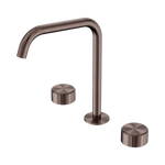 Load image into Gallery viewer, Serenity Bath/Kitchen Set Edge Spout With Metal Handle Brushed Bronze