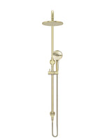 Load image into Gallery viewer, Round Combination Shower Rail 200mm Rose, Three Function Hand Shower - PVD Tiger Bronze