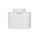 Load image into Gallery viewer, Agena Modern Fluted Wall Hung Vanity Matte White