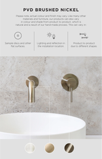 Load image into Gallery viewer, Round Pinless Tall Basin Mixer - PVD Brushed Nickel