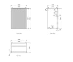 Load image into Gallery viewer, Mini Ensuite Vanity 400mm Matte White Fluted Vanity