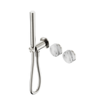 Load image into Gallery viewer, Serenity Progressive Shower System With Arabescato Corchia Handle And Slim Shower Brushed Nickel