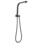 Load image into Gallery viewer, Square Black Shower Station without Shower Head and Handheld Shower(Stainless Steel Hose)