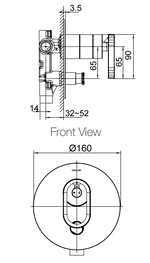Load image into Gallery viewer, Components S/B w Diverter Thin Trim - Industrial Handle
