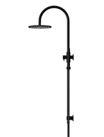 Load image into Gallery viewer, 200mm Round Overhead Shower Set, Single Function Hand Shower - Matte Black