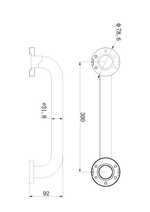 Load image into Gallery viewer, CLASSIC CARE SS304 300MM GRAB BAR (CONCEALED FIXING) MATTE BLACK