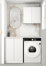 Load image into Gallery viewer, Laundry Kit 1305A Hampshire White with Cloudy Carrara Top