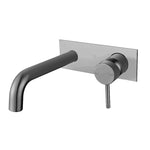 Load image into Gallery viewer, LUCID PIN Series Brushed Nickel Wall Mixer With Spout(color up)