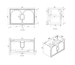 Load image into Gallery viewer, Laguna Black American Oak Wall Hung Vanity