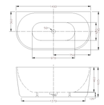 Load image into Gallery viewer, DOVER Back To Wall Bath