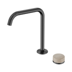 Load image into Gallery viewer, Serenity Progressive Bath/Kitchen Mixer Edge Spout With Rome Travertine Handle Gun Metal