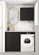 Load image into Gallery viewer, Laundry Kit 1305A Hampshire Black with Cloudy Carrara Top