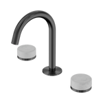 Load image into Gallery viewer, Serenity Basin Set Arc Spout With Carrara Handle Gun Metal